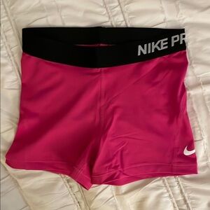Nike Women's Pink Pro Shorts